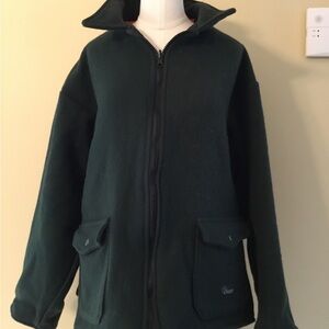 Codey Dark Green and Orange Wool Jacket